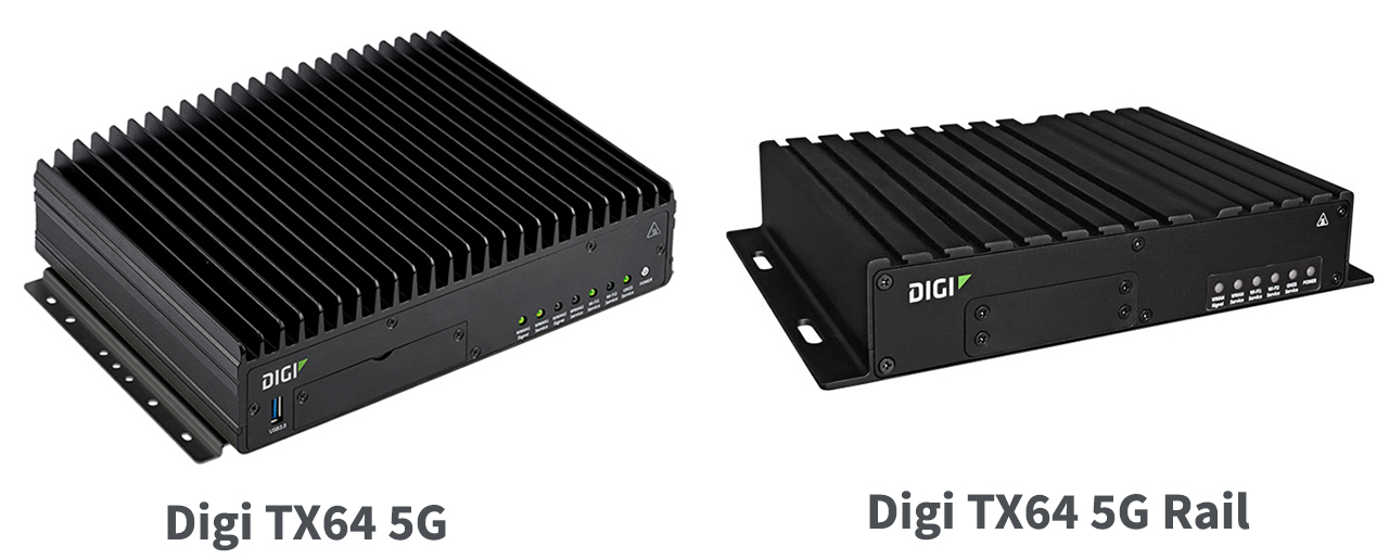 Digi TX64 5G和Digi TX64 5G Rail