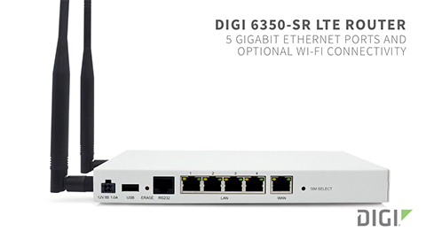 Digi 6350-SR LTE路由器，WAN和WWAN连接