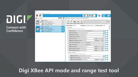 Digi XBee API模式和范围测试＂loading=