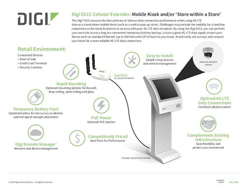 Digi EX15移动Kiosk行业传单